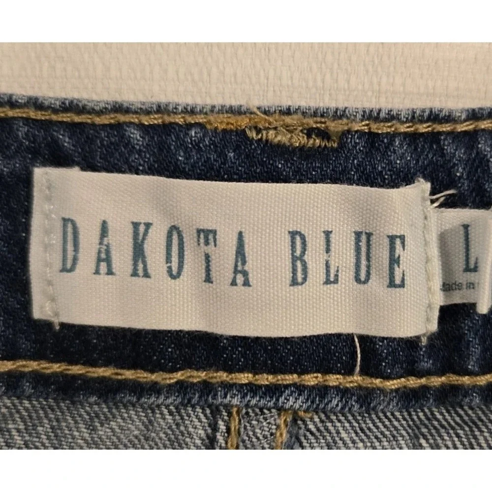 NWT Dakota Blue Juniors Bubble Gathered Hem Blue Jean Mini Skirt Size‎ Large